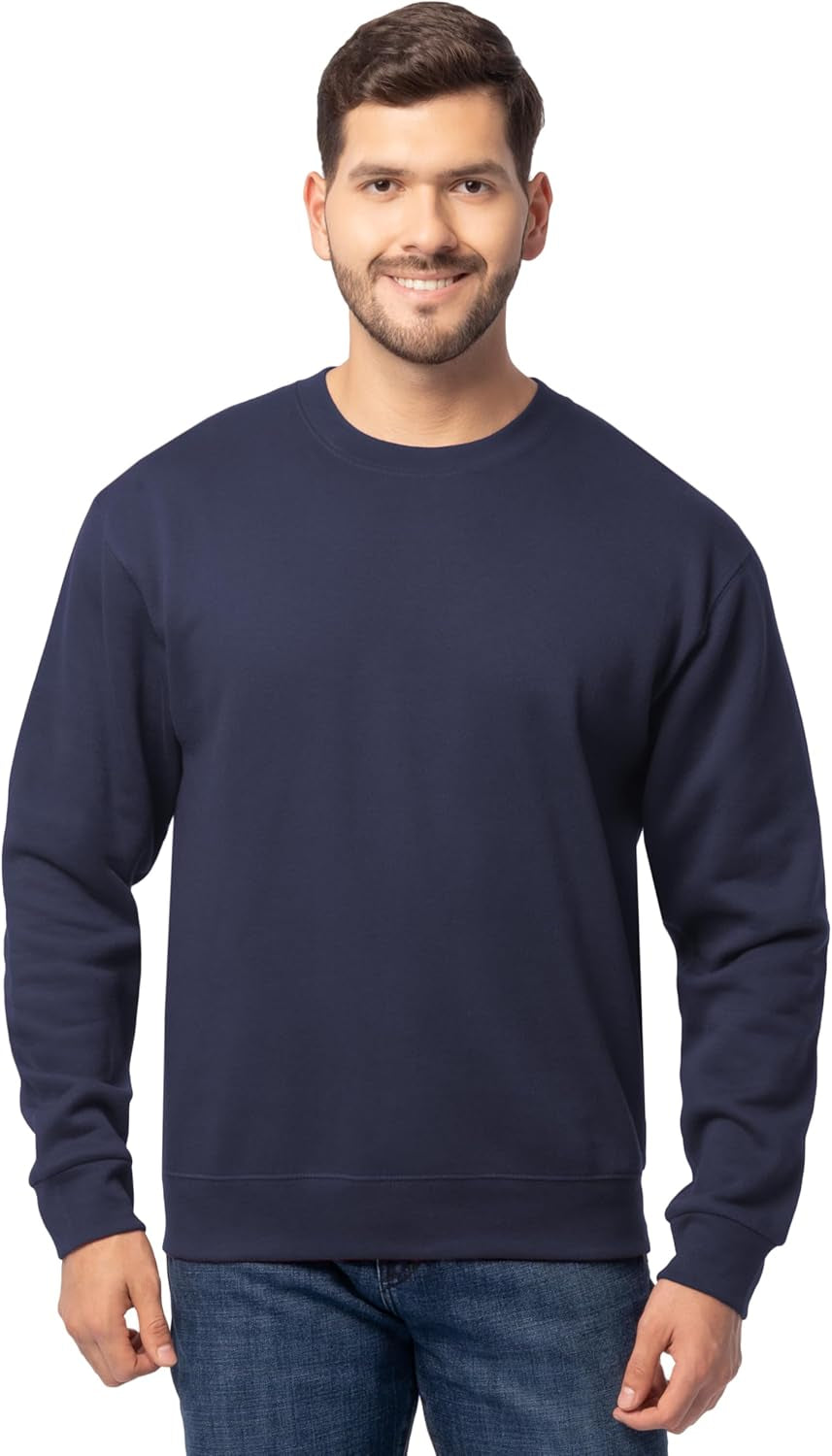 Men's Eversoft Fleece Crewneck Sweatshirts - Moisture-Wicking and Breathable, Available in Sizes S-4X
