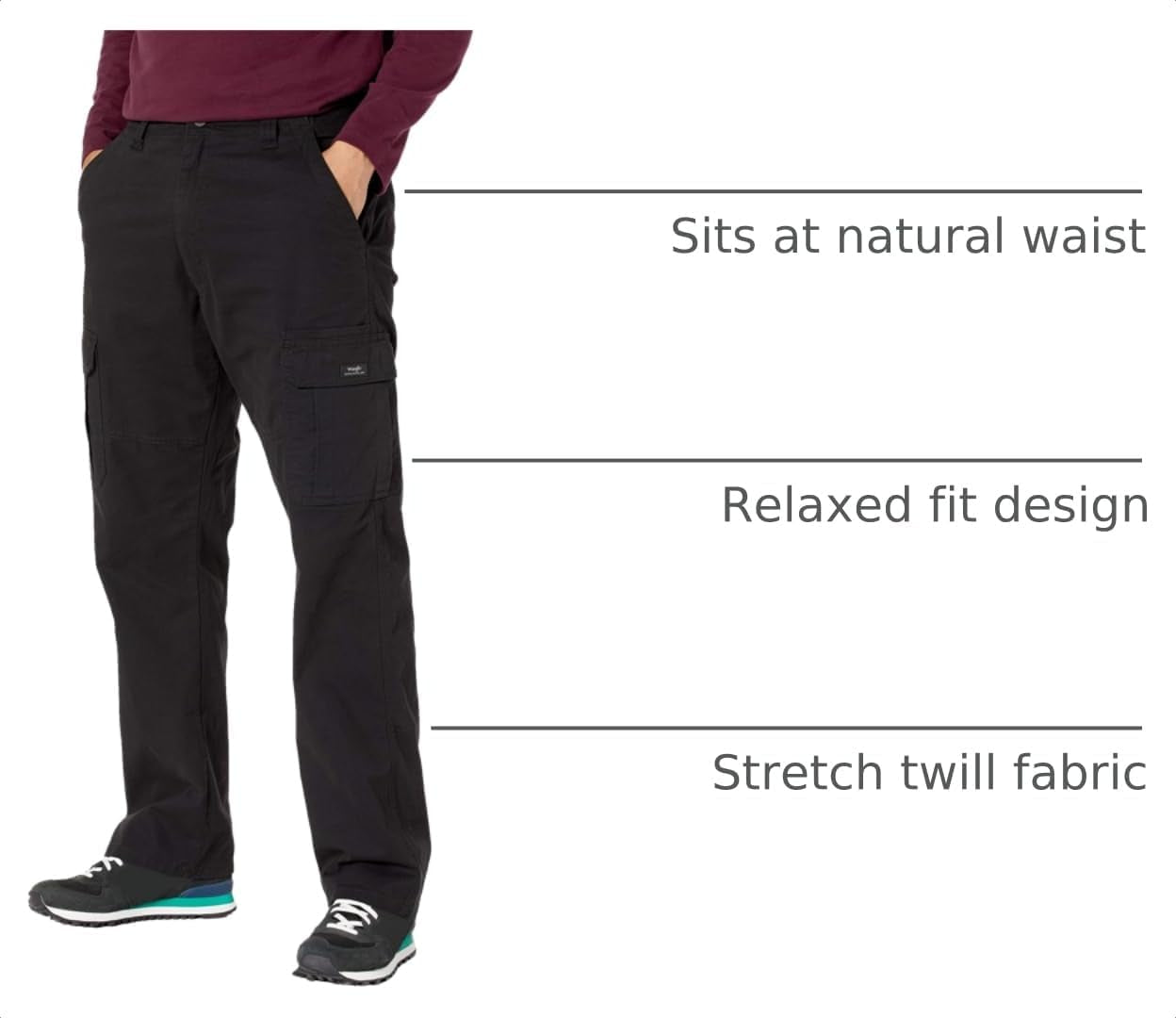 Men's Stretch Cargo Pants with Relaxed Fit